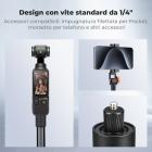 Treppiede K&F CONCEPT 2 in 1 per selfie stick invisibile da 66" per Insta360 X5/X4/X3/DJI Osmo 360, asta di estensione con impugnatura regolabile per GoPro, DJI Osmo Pocket 3/4, accessori per Osmo Action 5 Pro/6/4/3