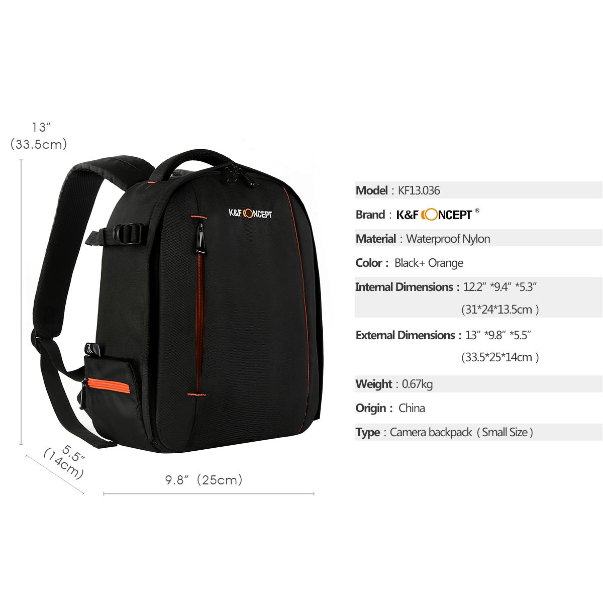 Small DSLR Camera Backpack for Travel Outdoor Photography 13*9.8*5.5 ...