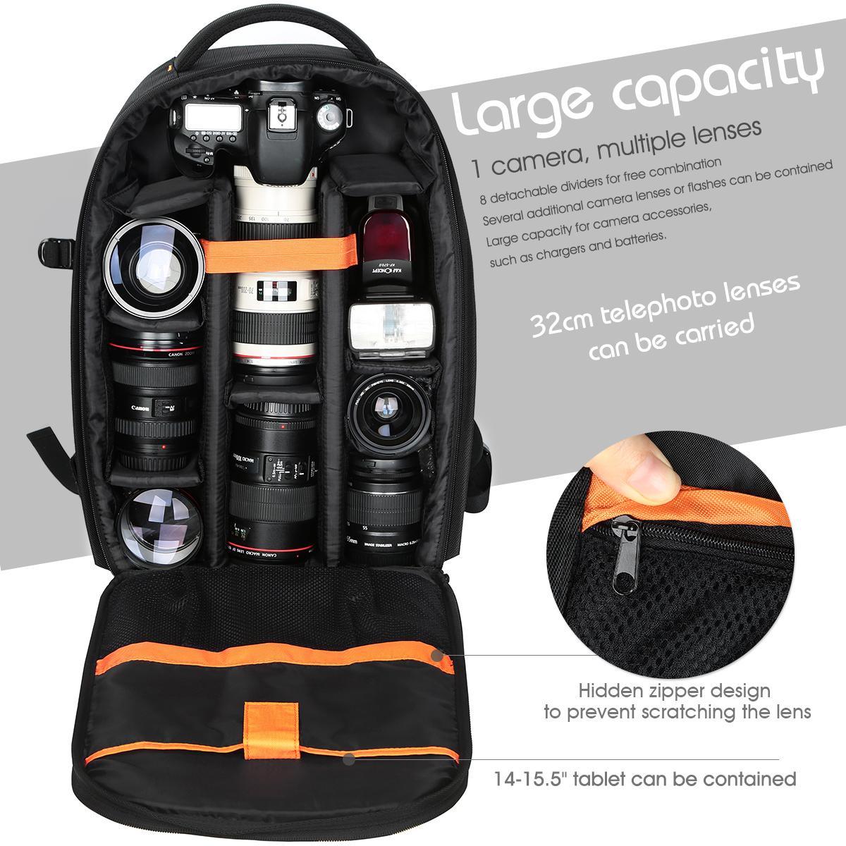 Extra Large DSLR Camera Backpack for Travel Outdoor KENTFAITH