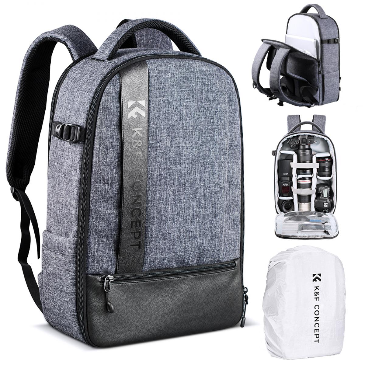 Large Camera Backpack DSLR/SLR Camera Bag Fits 14-15 Inch Laptop