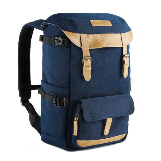 V11 Multi-Functional Camera Backpack with Rain Cover 16L - Blue