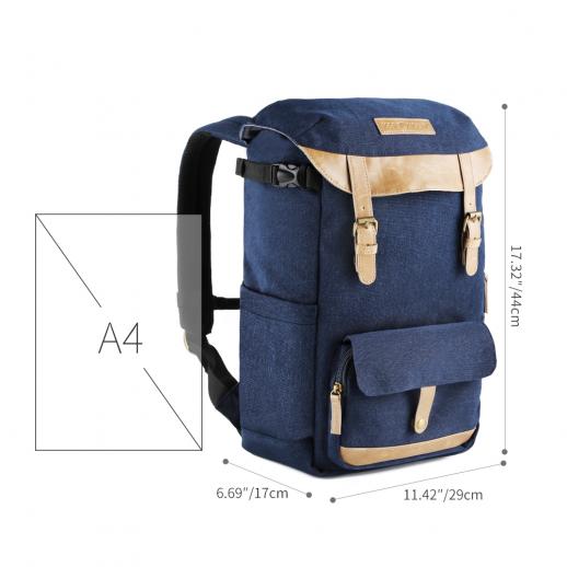 Camera Bag Professional Simple Light Camera Bag Canvas Fashion Simple Style Photography DSLR/SLR Backpack