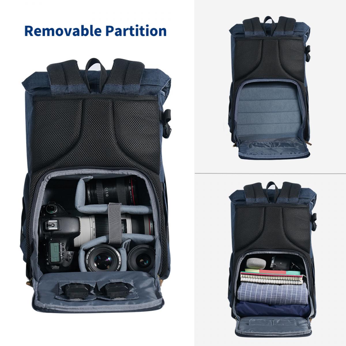 Blue Camera Backpack V11 20L 02 (Blue) | K&F Concept - K&F Concept