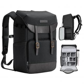 Camera Backpack 20L for Canon/Nikon/Sony/Olympus Camera, Lens, Drones, 15.6" Laptop, for Photography/Hiking/Travel - Backpack 20L Urban Wander 02(Dark gray)