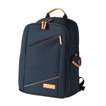 Moda DSLR Camera Bag Waterproof Travel Bag Câmeras Digitais SLR, Lentes Acessórios (Azul)