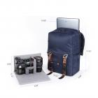 カメラバック バックパック 一眼レフ１機2レンズ 2気室 防撥水 10.63