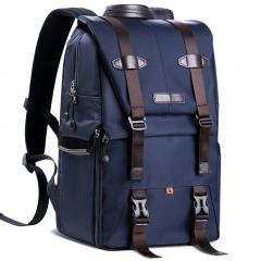 Multifunctional Camera & Travel Backpack（Blue) - with Tripod Holder Waterproof for Outdoor Photography