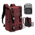 Camera Backpack Camera Bags for Photographers Large Capacity Camera Case with Raincover 15-15.6 Inch Laptop Compartment Compatible for Canon / Nikon / Sony / DJI Mavic Drone - Backpack 20L Urban Wander 01 (Red)