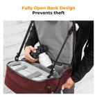 Camera Backpack Camera Bags for Photographers Large Capacity Camera Case with Raincover 15-15.6 Inch Laptop Compartment Compatible for Canon / Nikon / Sony / DJI Mavic Drone - Backpack 20L Urban Wander 01 (Red)