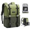 Beta DSLR & Laptop Backpack (Green, 20L) - Lightweight Camera Bag with Waterproof Rain Cover & Tripod Holder