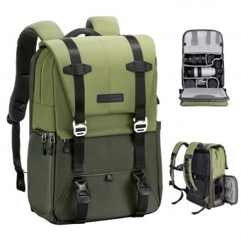Beta Backpack 20L Photography Backpack, Lightweight Camera Bags Large Capacity Camera Case with Rain Cover for 15.6 Inch Laptop, DSLR Cameras (Army Green)