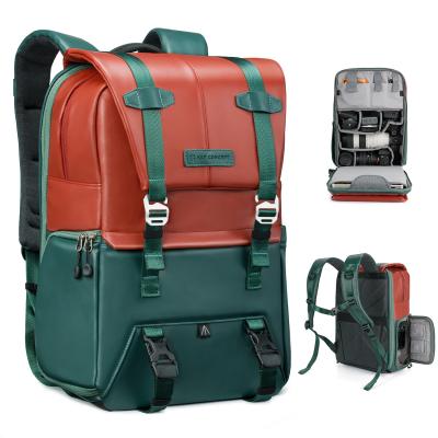 Mochila para câmera K&F Concept Beta 20L, bolsas leves para câmera de grande capacidade com capa de chuva para laptop de 15,6 polegadas, câmeras DSLR - Mochila 20L Urban Wander 01 (Verde Escuro)