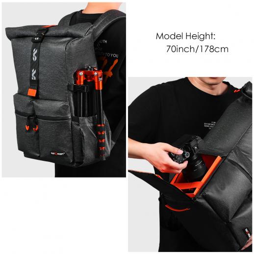 Wholesale Tank Backpack with Magnet and EVA camera case
