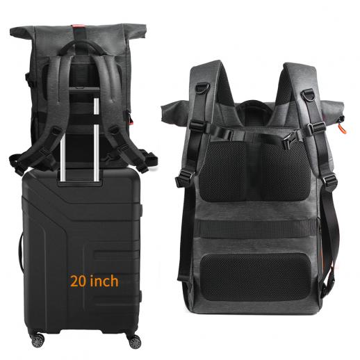 Wholesale Tank Backpack with Magnet and EVA camera case