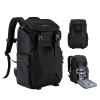 15.6"Camera Backpack Bag with Laptop Compartment for DSLR/SLR Mirrorless Camera Case for Sony Canon Nikon Camera/Lens/Tripod Parts, Black