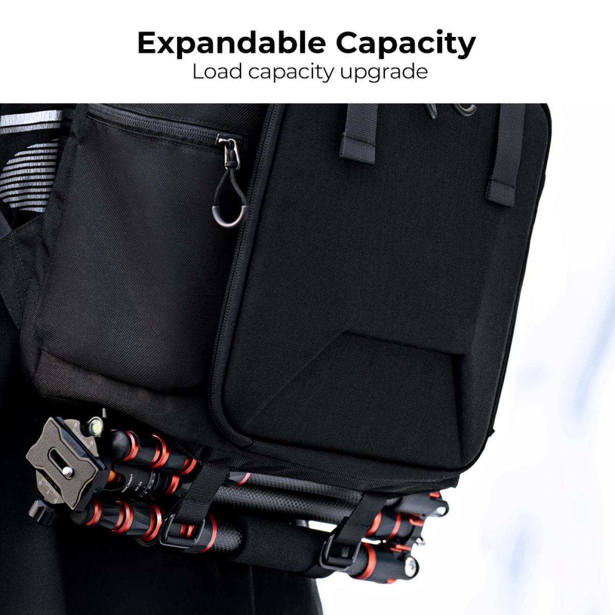 15.6" Camera Backpack Bag 25L with Laptop Compartment for DSLR/SLR