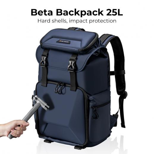 15.6 Camera Backpack Bag 25L with Laptop Compartment for DSLR/SLR Mirrorless Camera Case for Sony Canon Nikon Camera/Lens/Tripod Parts, Blue