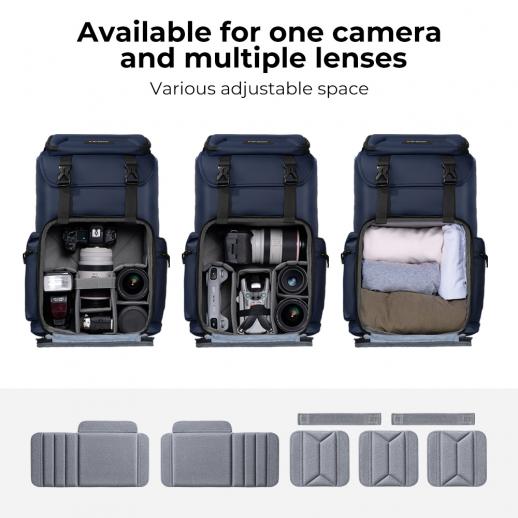 Camera Backpack Bag with Laptop Compartment 15.6 for DSLR/SLR Mirrorless  Camera Waterproof, Compatible for Sony Canon Nikon Camera and Lens Tripod