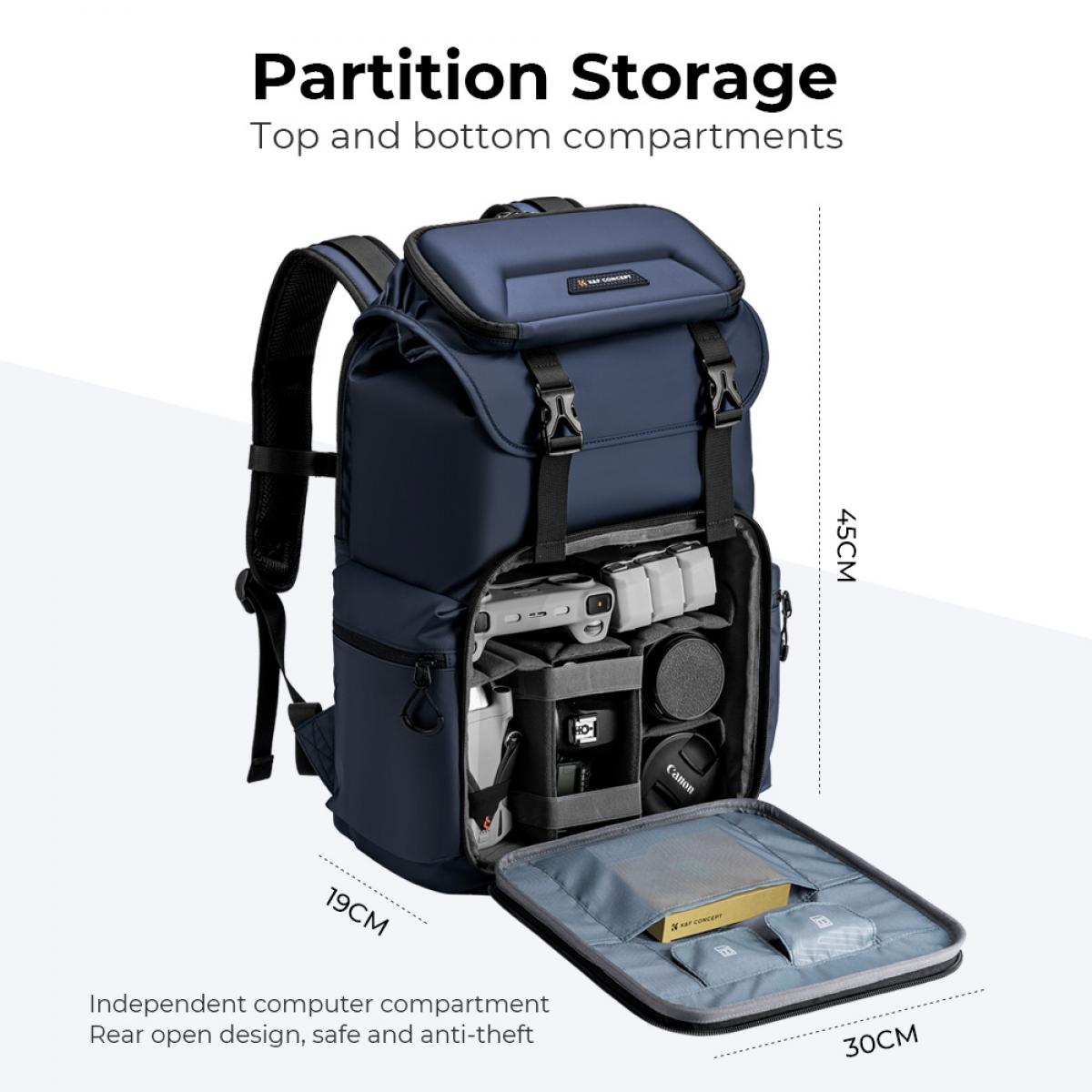 Ilc Camera Bags 25L Nature Wander 03 (Blue) KENTFAITH