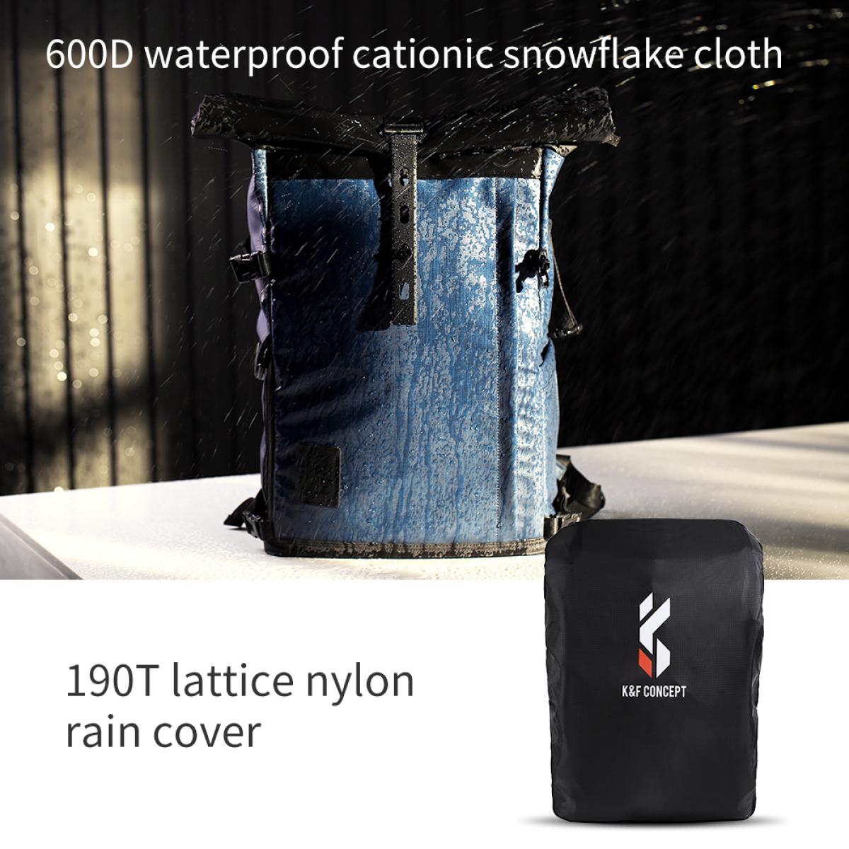 Pro Camera Roll-top Backpack for SLR Cameras and 15.6