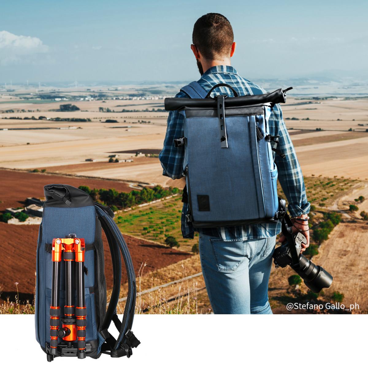 K&F Concept Camera Backpack Water proof, 15.6 inches Laptop Compartmen