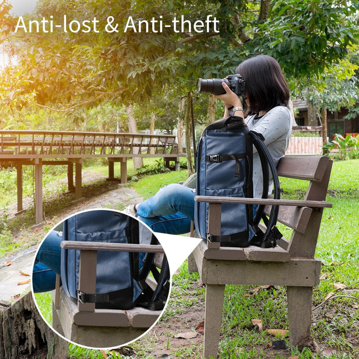 K&F Concept Camera Backpack Water proof, 15.6 inches Laptop Compartmen