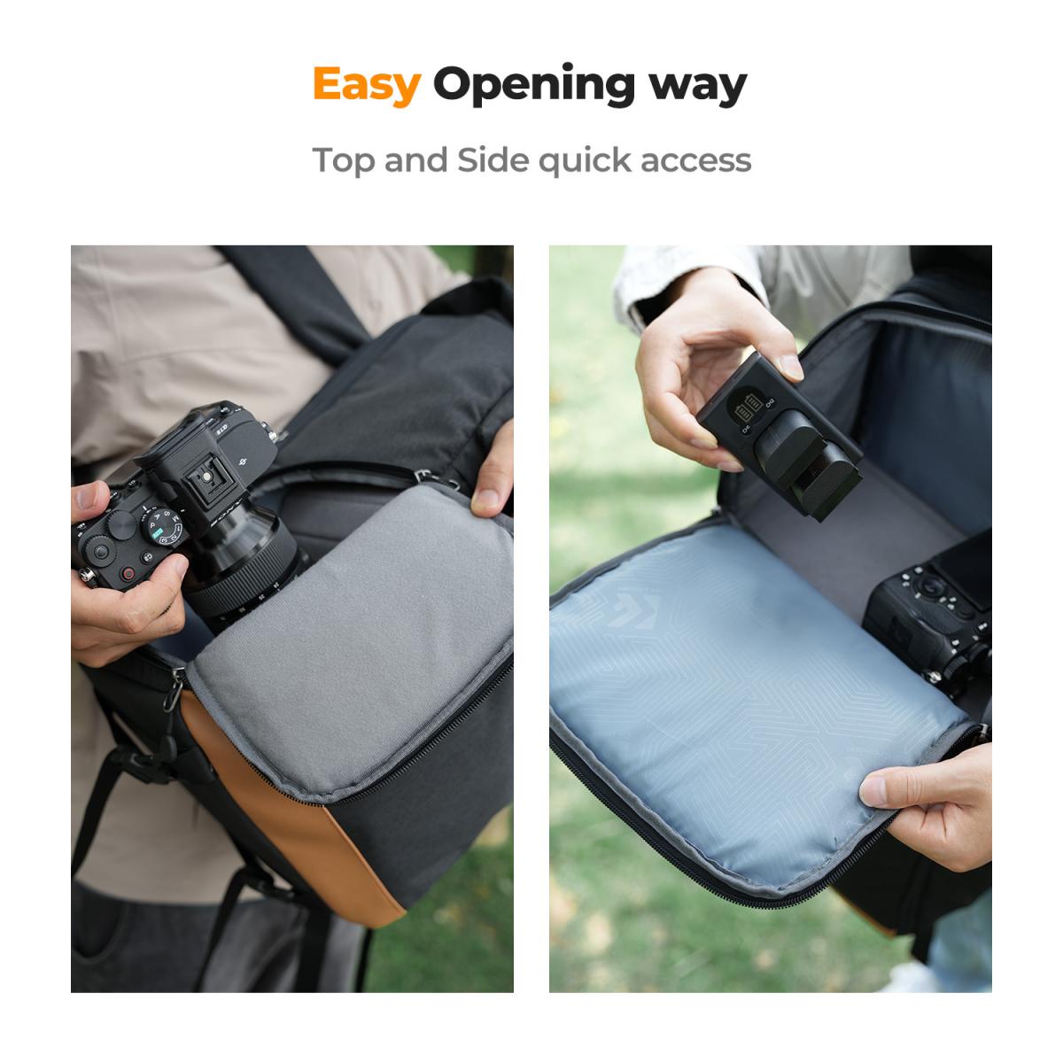 K&F Concept 22L Camera Case for Photographers Large Capacity Camera