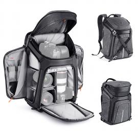 K&F Concept 아르바 백팩 25L 솔리드 & 더블 카메라 가방 무료 스위치 사진 가방, 커버가 있는 Canon Sony Nikon DSLR/SLR용 16 "노트북 및 삼각대에 있습니다.