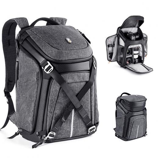 Blue Camera Bag DSLR SLR Cover Case Large Space Storing Backpack for Canon Nikon 