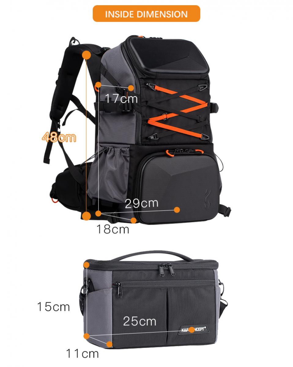 backpack with camera and laptop compartment