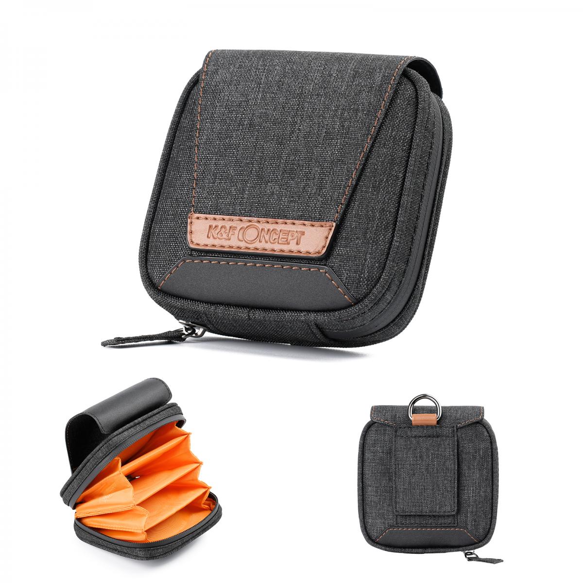 Camera Lens Filter Pouch Case, 4Pocket Filter Carry Case, Belt Bag