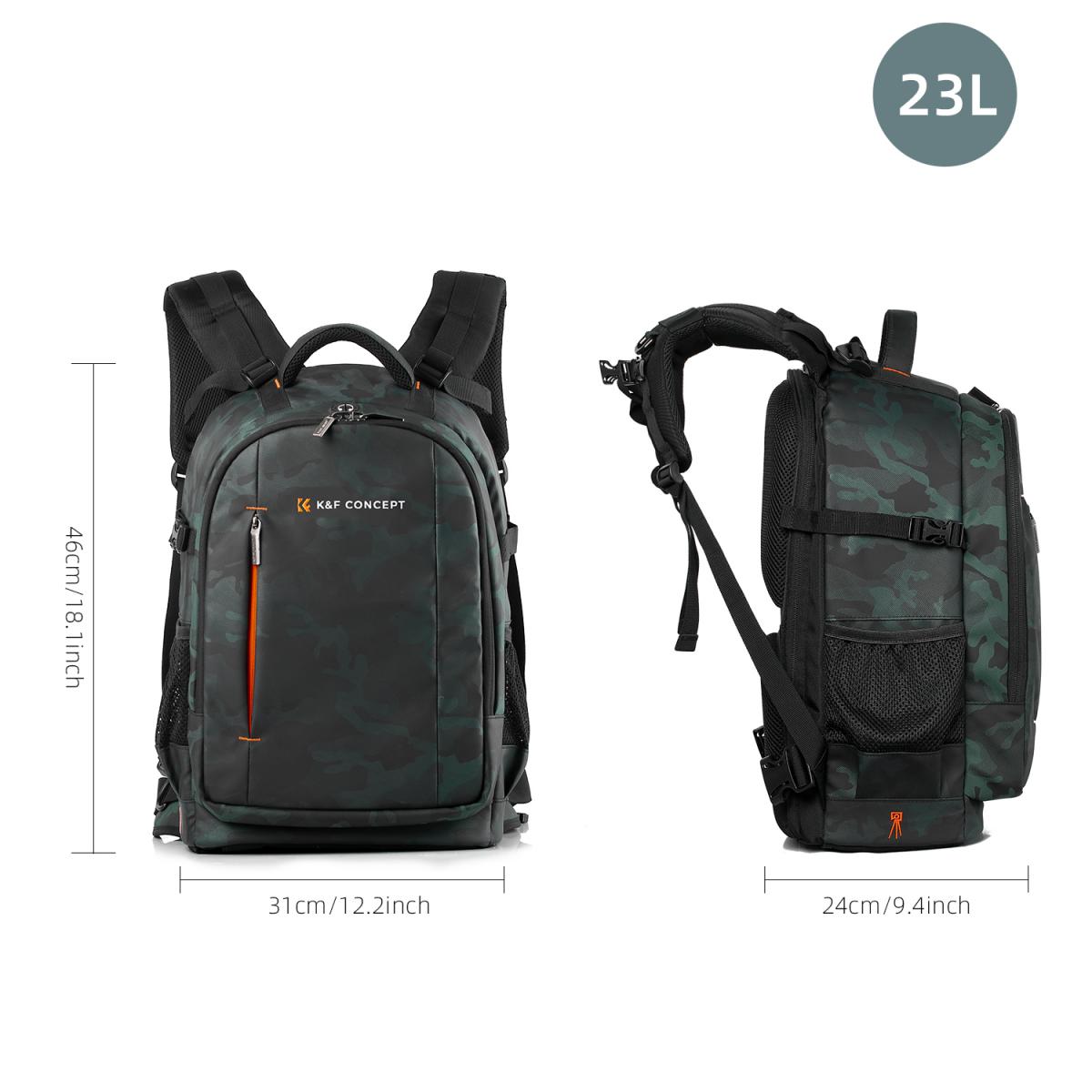 Multifunctional Large DSLR Camera Backpack 25L for Outdoor Travel ...
