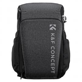 K&F Concept カメラ Alpha バックパック Air 25L カメラマン用カメラバッグ 大容量 レインカバー付き グレー