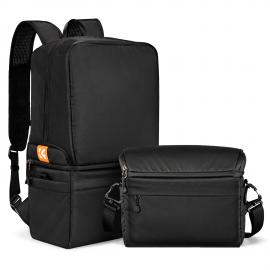 K&F Concept는 카메라 가방 2 Way 22L 사진 여행, 여행, 일상 가방, 블랙