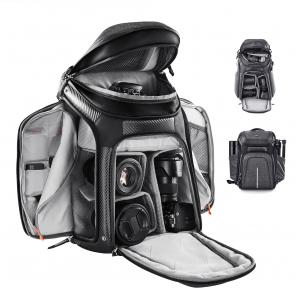 DSLR/SLR Photography Waterproof Camera Bag with 15.6 inch Laptop Compartment Tripod Holder Raincover Camera Backpack - Backpack 25L Star Wander02 (Grey)