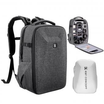 バッグ・カバンその他 Men's Light Gray CKJ Sports Essential Camera Ba Stylish Dslr Camera Bag 15-15.6 22L 10 (Dark Grey) K&F