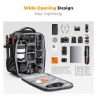 K&F Concept Camera Backpack, Hardshell DSLR Photography Camera Bag with 15-15.6 Inch Laptop Compartment Waterproof Camera Case Compatible for Canon/Nikon/Sony/DJI Mavic Drone, Green