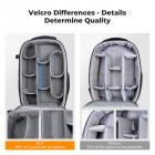 K&F Concept Camera Backpack, Hardshell DSLR Photography Camera Bag with 15-15.6 Inch Laptop Compartment Waterproof Camera Case Compatible for Canon/Nikon/Sony/DJI Mavic Drone, Green