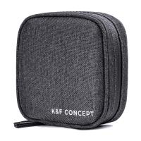 Camera Lens Filter Pouch Case, 4-Pocket Filter Carry Case, Belt Bag Pouch Water-Resistant shockproof and Dustproof Design for 37mm-95mm Filters