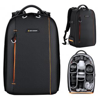 Professional Lightweight Camera Backpack for Photographers Large Waterproof Photography Camera Bag with Laptop/Tripod Compartment for Men Women - Backpack  18L Nature Wander 05(Black Orange)