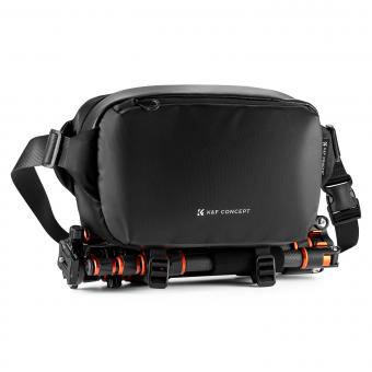 K&F Concept Alpha Camera Sling Bag Bolsa de ombro para fotografia 10L, compatível com drones Canon / Nikon / Sony Camears / DJI Mavic, preta