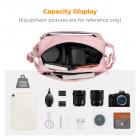 K&F Concept 2 in 1 Sling Bag Everyday Shoulder Bag & Multifunction Photography Crossbody Camera DSLR Backpack Portable Bag - Sling Bag 10L Urban Wander 01 (Pink)