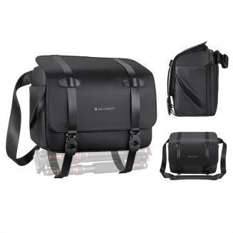 K&F Concept Bolsa tiracolo para câmera 10L Mochila de ombro transversal para câmera DSLR/SLR/Mirrorless Bolsas compactas para fotografia - Bolsa tiracolo 10L Urban Wander 10 (preto)