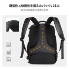 カメラバックパック 25L 大容量 カメラバッグ 写真家向け レインカバー付き カメラケース 15.6インチノートパソコン収納スペース付き Canon/Nikon/Sony/DJI Mavicドローン対応 - Nature Wander 09 (ブラック)