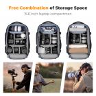 K&F Concept Camera Backpack 25L Large Capacity Camera Bag for Photographers with Raincover Camera Case with 15.6 Inch Laptop Compartment Compatible for Canon/Nikon/Sony/DJI Mavic Drone - Backpack 25L Nature Wander 08 (Black)