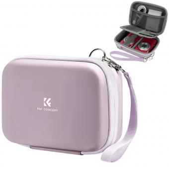 K&F Concept Digital Camera Case Waterproof & Protective Small Camera Bag Lightweight Camera Sling Bag with 2 Carrying Ways - Sling Bag 1L Urban Wander 07 (Purple)