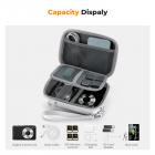 K&F Concept Digital Camera Case Waterproof & Protective Small Camera Bag Lightweight Camera Sling Bag with 2 Carrying Ways - Sling Bag 1L Urban Wander 07 (Silver)