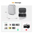 K&F Concept Digital Camera Case Waterproof & Protective Small Camera Bag Lightweight Camera Sling Bag with 2 Carrying Ways - Sling Bag 1L Urban Wander 07 (Silver)