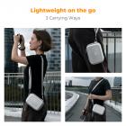 K&F Concept Digital Camera Case Waterproof & Protective Small Camera Bag Lightweight Camera Sling Bag with 2 Carrying Ways - Sling Bag 1L Urban Wander 07 (Silver)