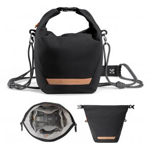K&F Concept Camera Sling Bag Small Camera bag Lightweight Crossbody and Inner Liner Bag for Protection and Versatility, Black